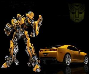 yapboz Transformers, araba ve hangi dönüşümler robot